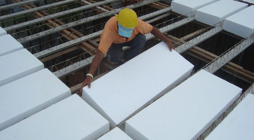 Uso de lajotas de EPS ( Isopor ®) na Construção Civil